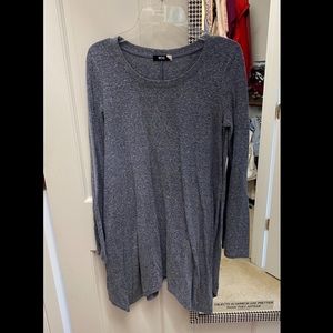 Blueish grey mini dress